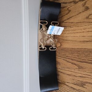 J. McLaughlin Black Belt with Gold Accent